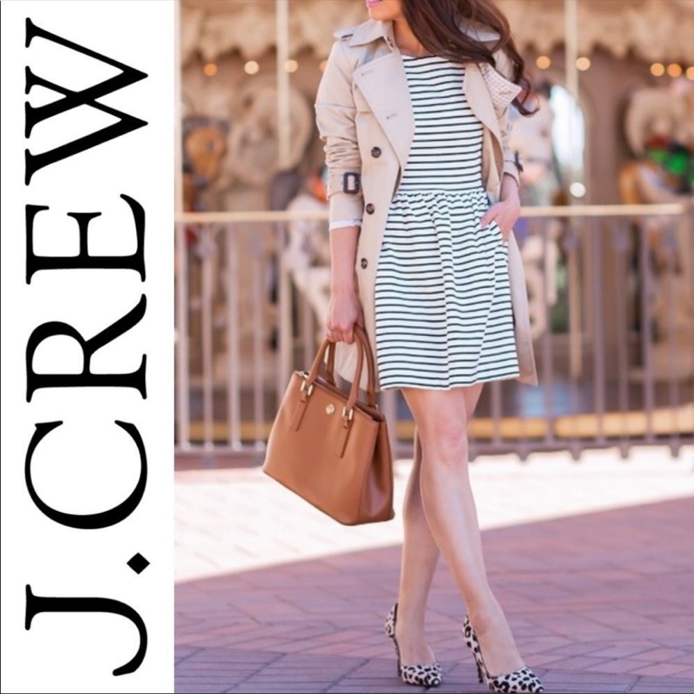 J. Crew Factory Pleated Dress